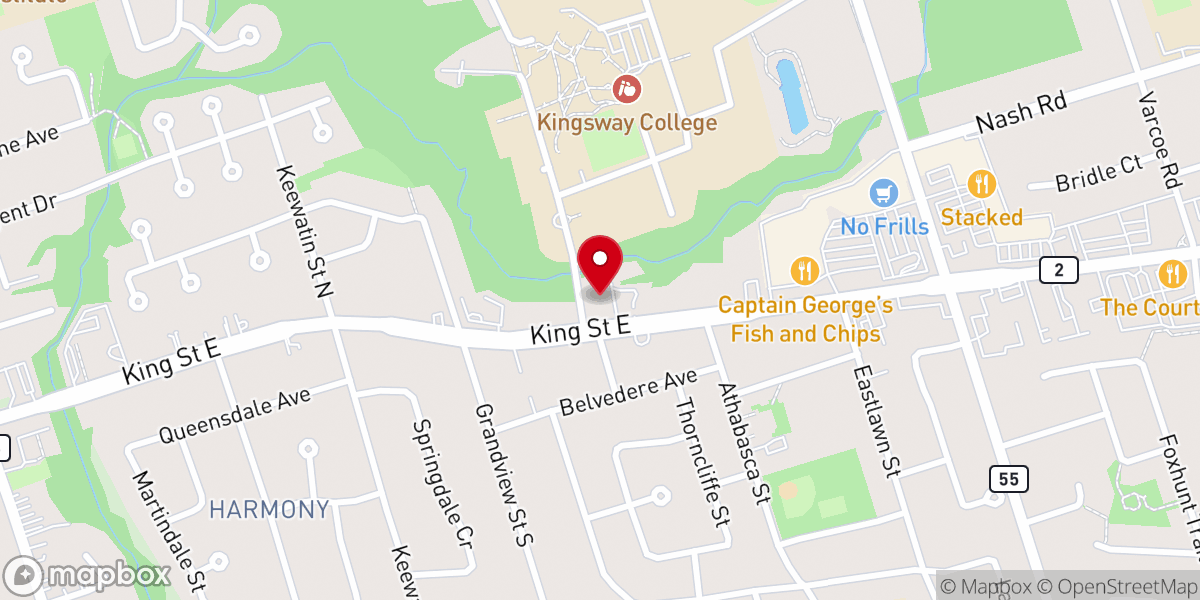 Map showing location of College Park Church