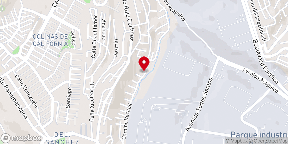 Map showing location of Iglesia Cristiana Casa de Mi Padre