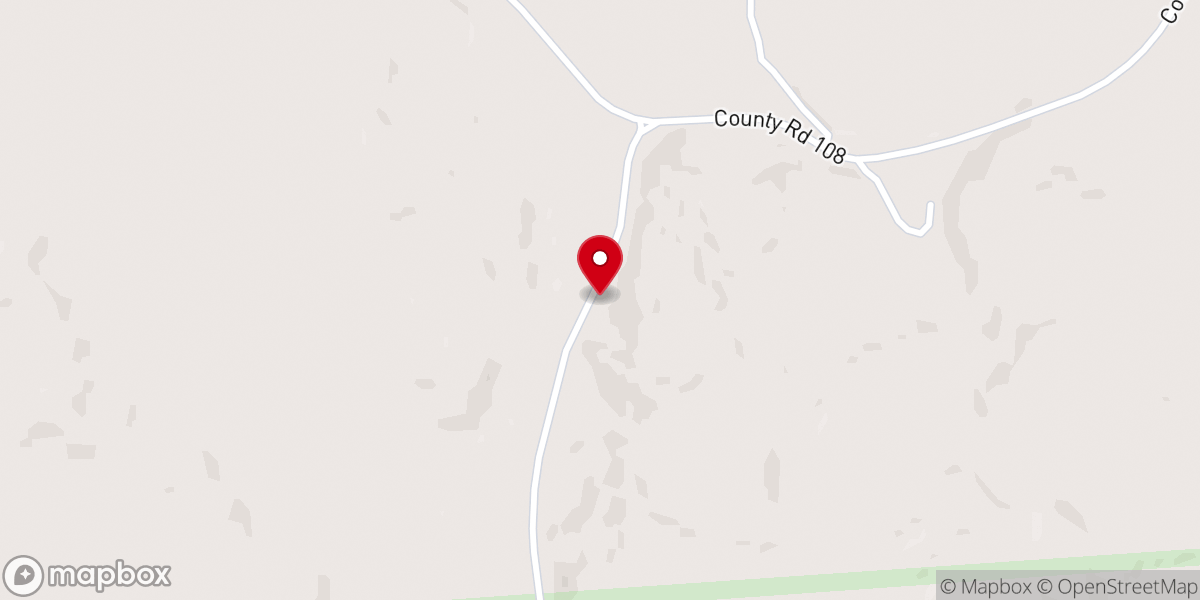 Map showing location of Mount Joy Church