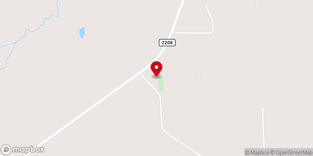 Map showing location of LaGrone's Chapel