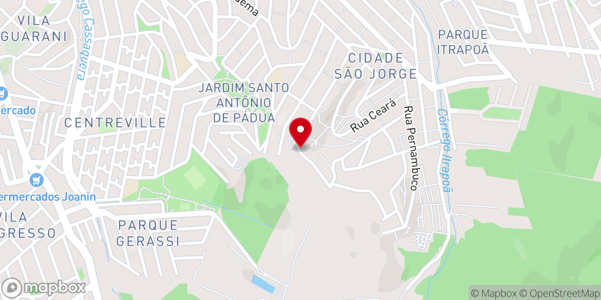 Map showing location of Igreja Evangelica Pentecostal Torre Forte