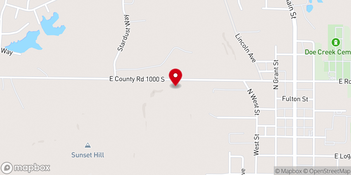 Map showing location of Cloverdale United Methodist Church