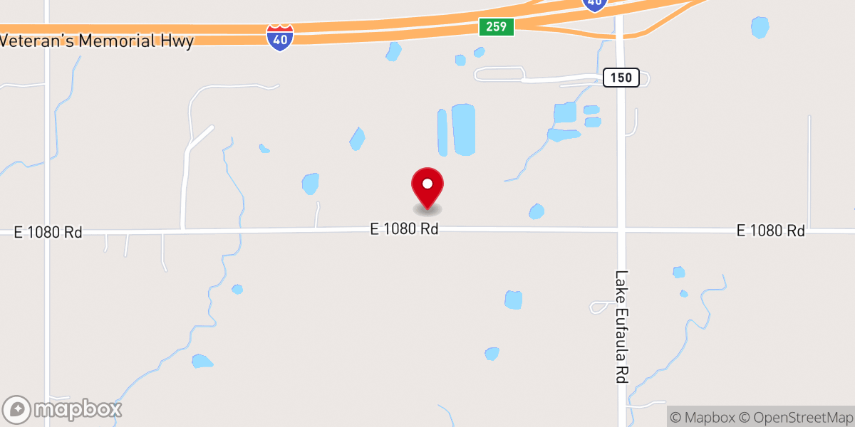 Map showing location of Mount Olive Star Baptist Church