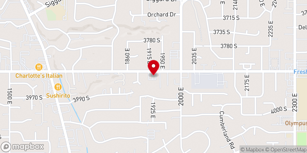 Map showing location of Salt Lake City Chinese Christian Church