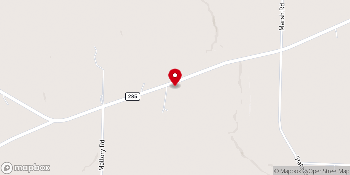 Map showing location of Mumford Chapel