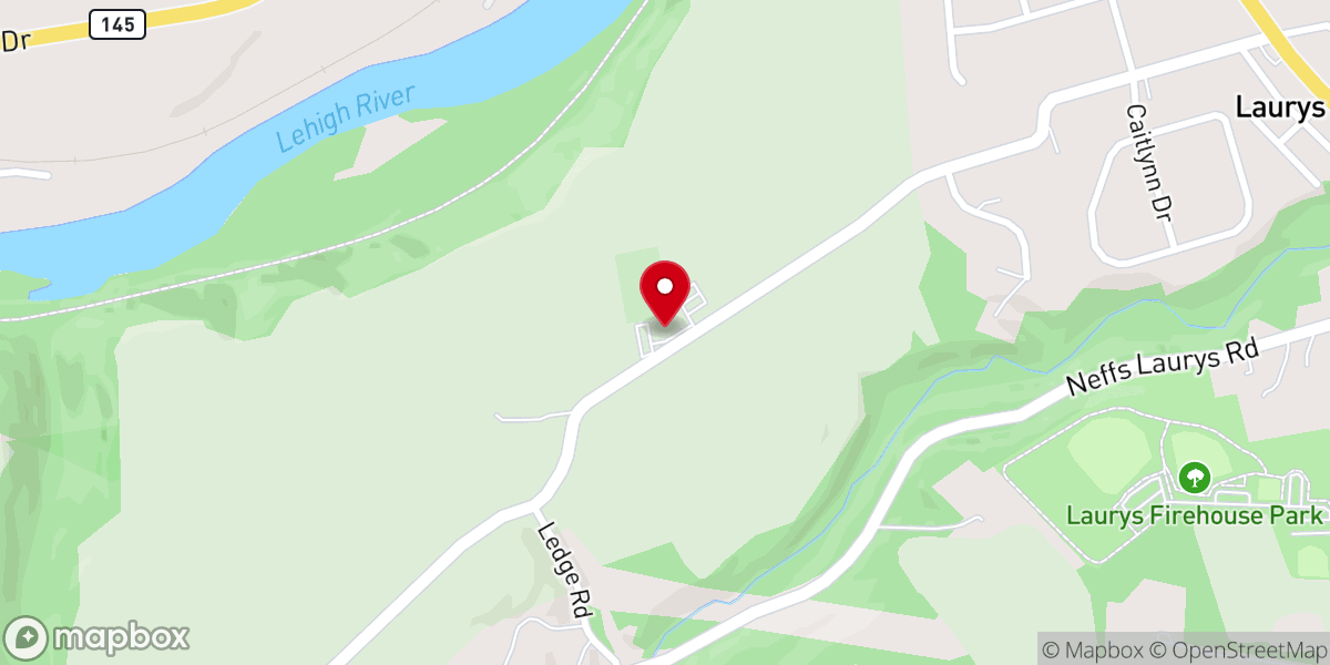 Map showing location of St. John's United Church of Christ