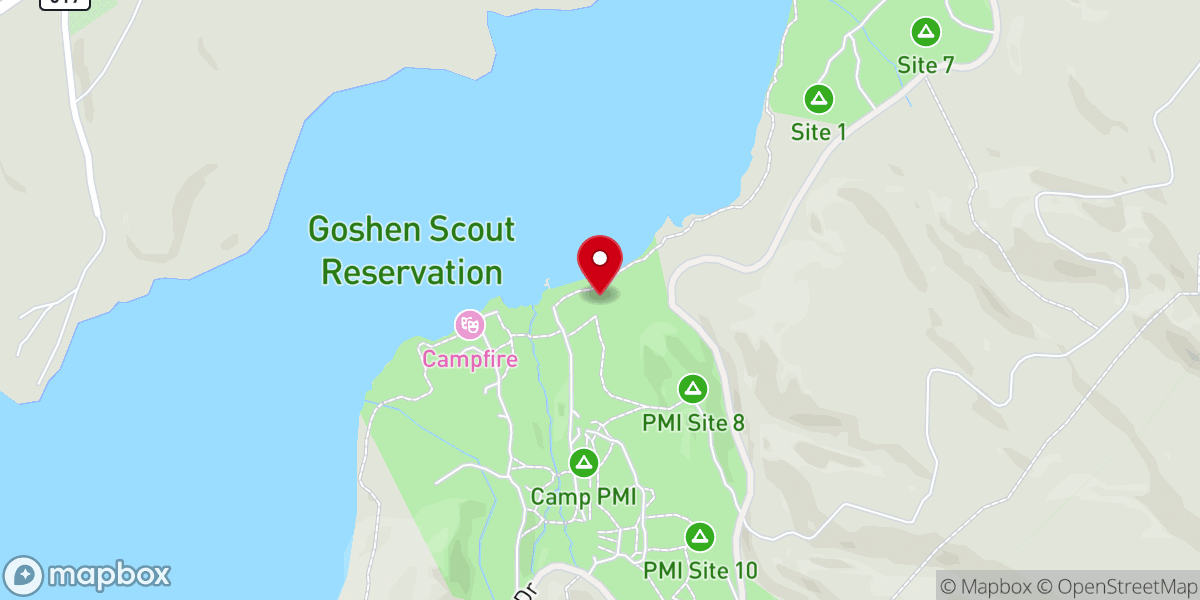 Map showing location of PMI Chapel