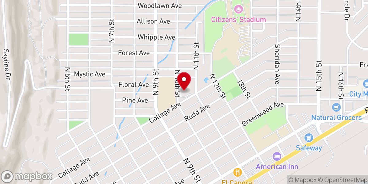 Map showing location of St Michael's Catholic Church