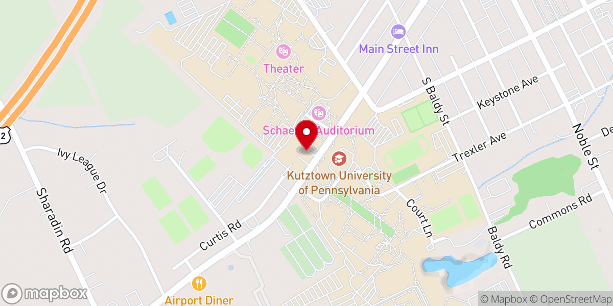 Map showing location of Saint Christopher Catholic Newman Center
