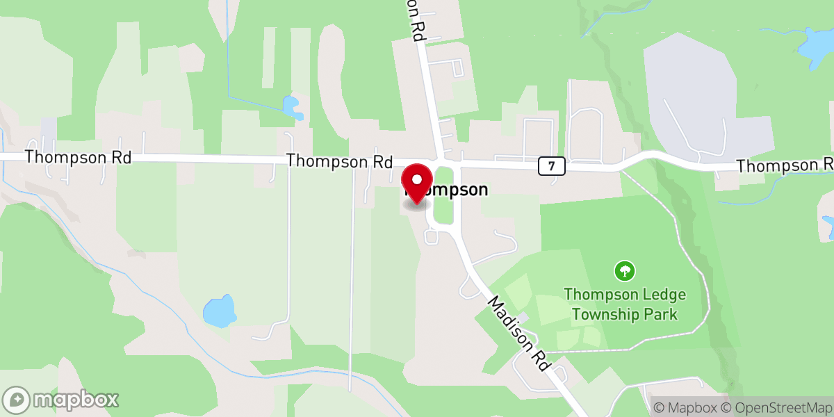 Map showing location of Thomson United Methodist Church