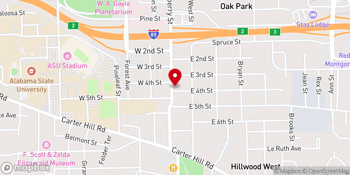 Map showing location of Change Christian Center