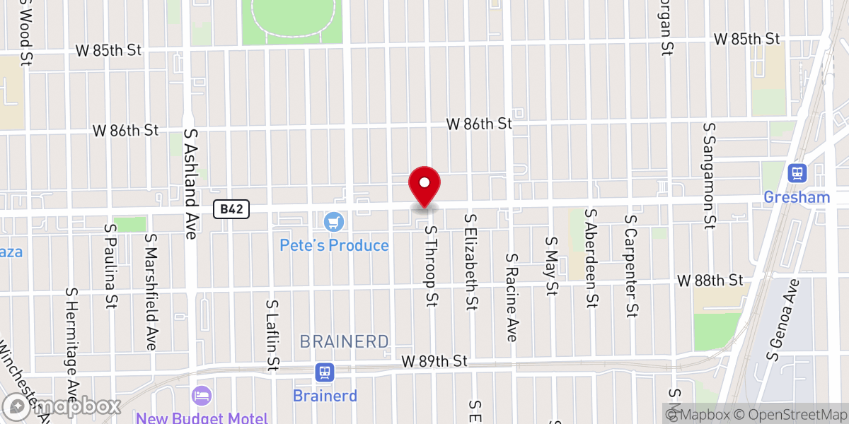 Map showing location of Plainfield Ministerial Association