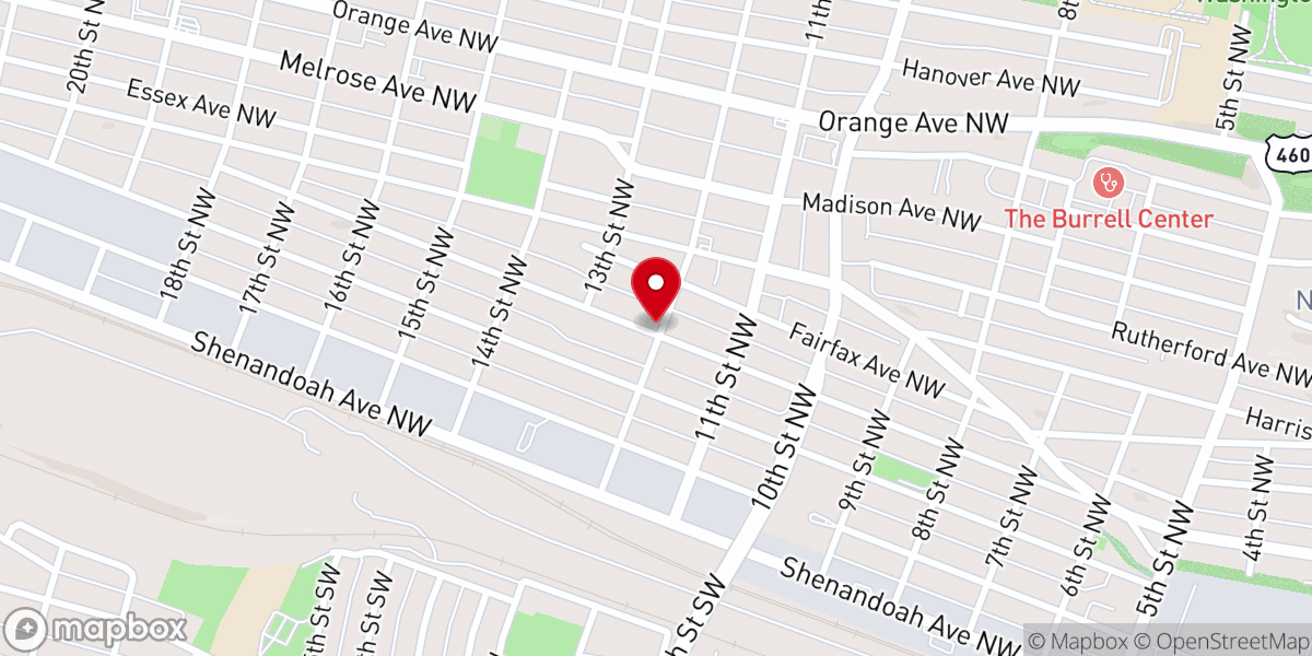 Map showing location of Saved By Grace Holiness Church