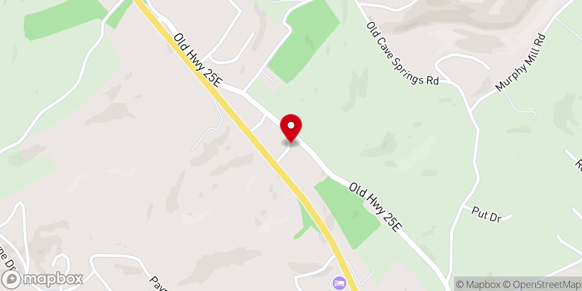 Map showing location of Fairview Baptist Church