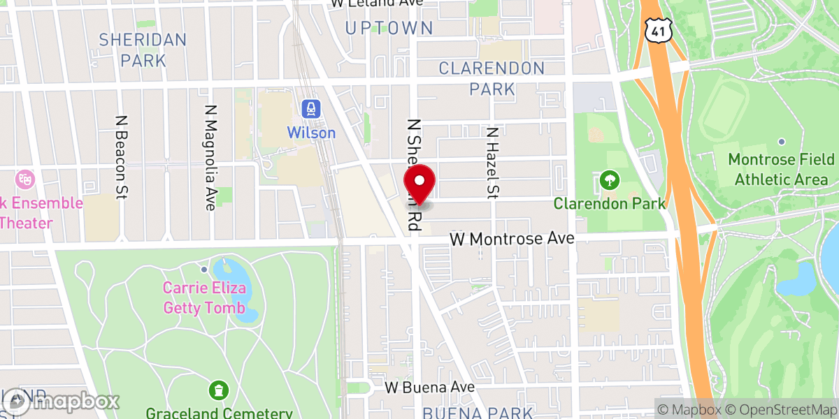 Map showing location of Grace Pentecostal Foursquare Church