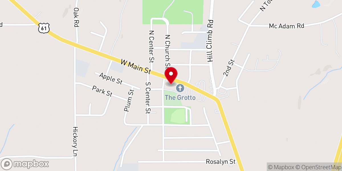 Map showing location of Holy Ghost-Immaculate Concept
