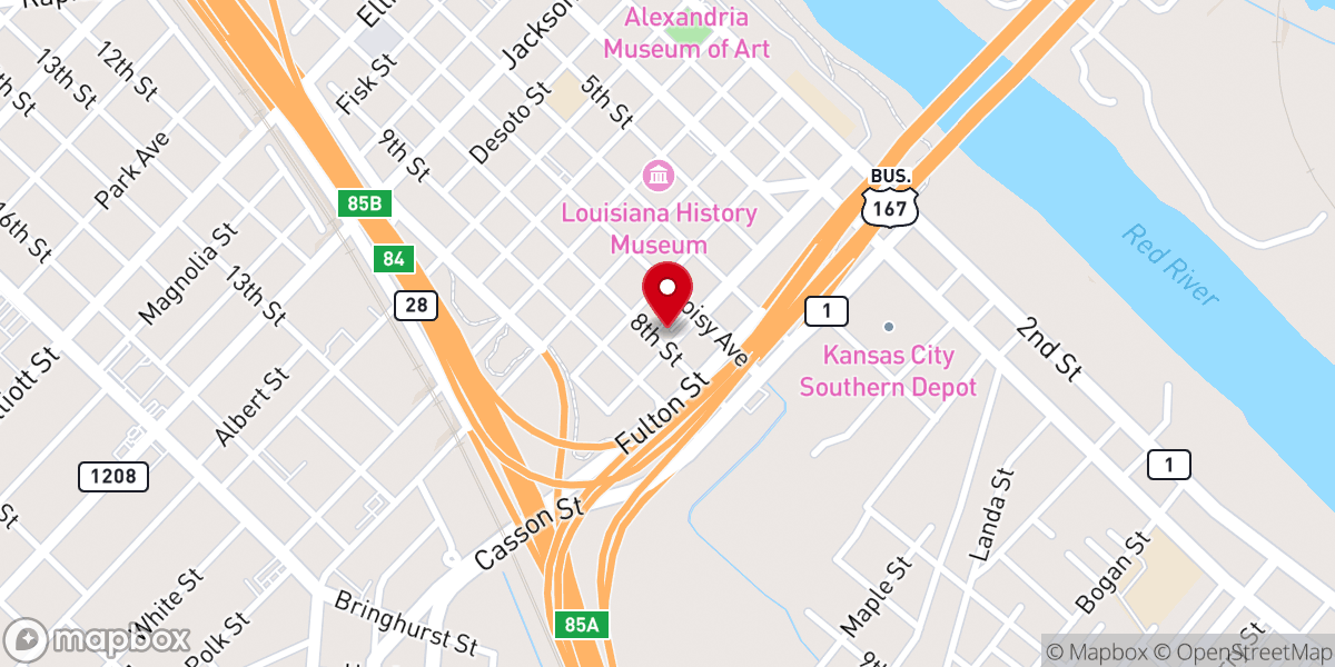 Map showing location of Saint Joseph Catholic Center