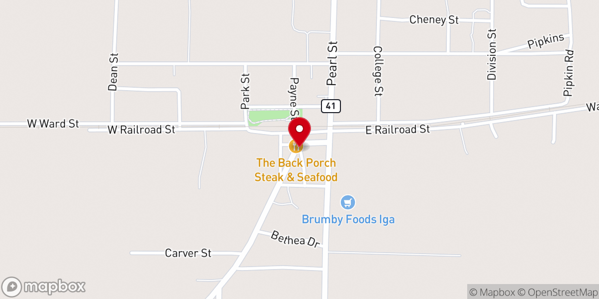 Map showing location of Mt Olive Non-Denominational