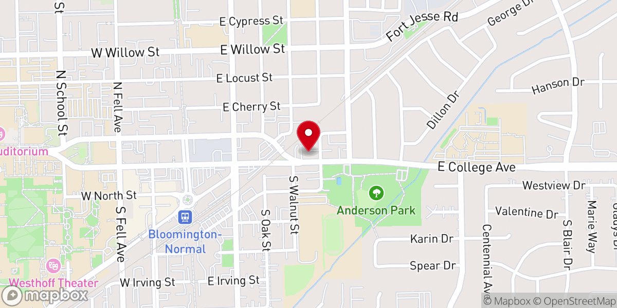 Map showing location of The Pentecostal Church
