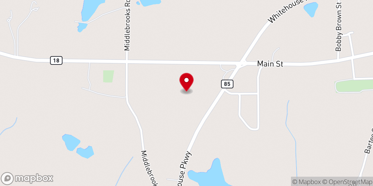 Map showing location of Cane Creek Missionary Baptist Church