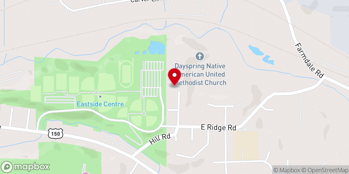 Map showing location of Grace Messianic Fellowship