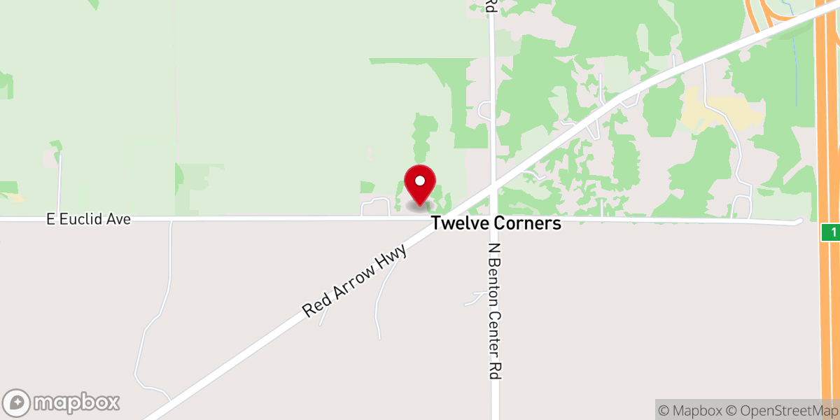 Map showing location of General Baptist Church