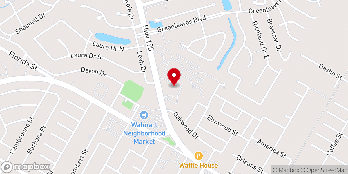 Map showing location of Iglesia Bautista Cristo Redentor