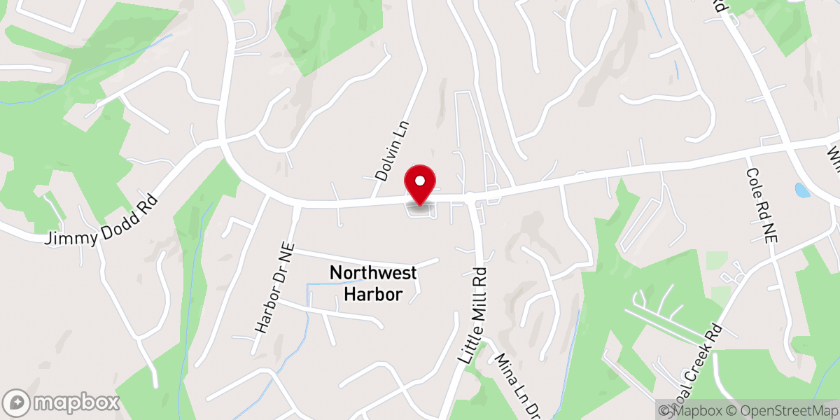 Map showing location of Lanier Church of God