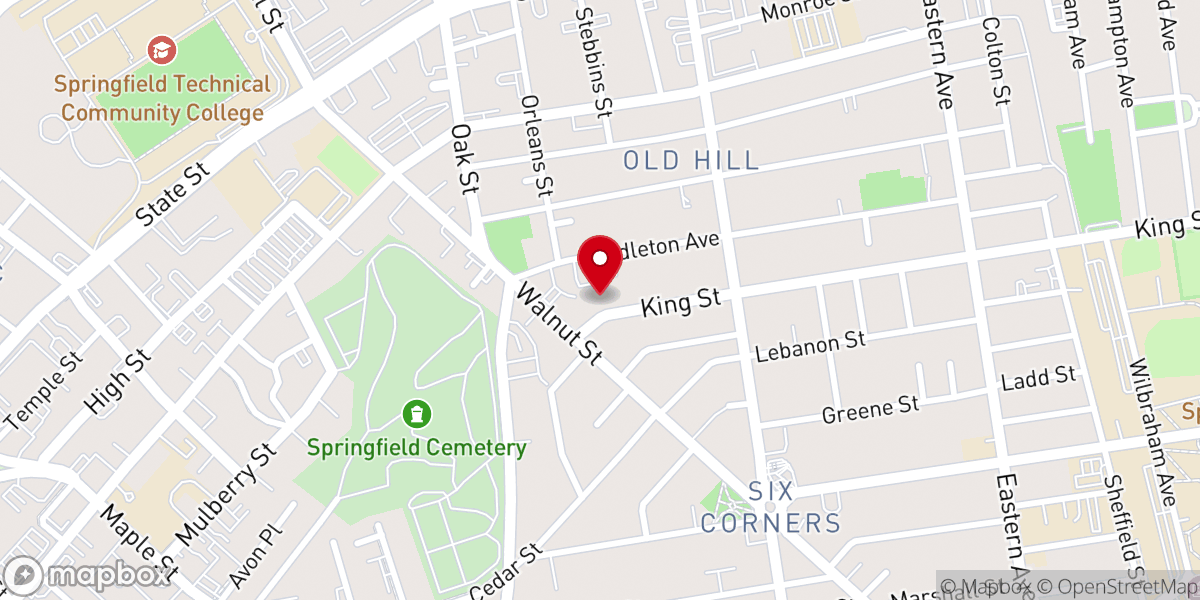 Map showing location of Church of Living God