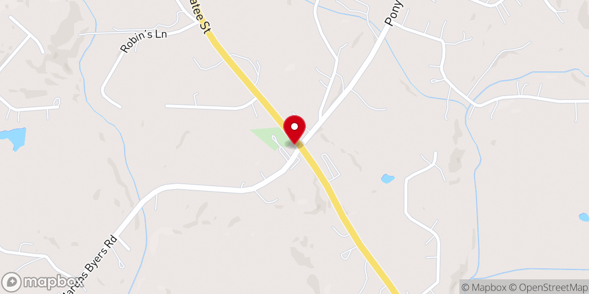 Map showing location of Saint Paul Methodist Church of Lumpkin County