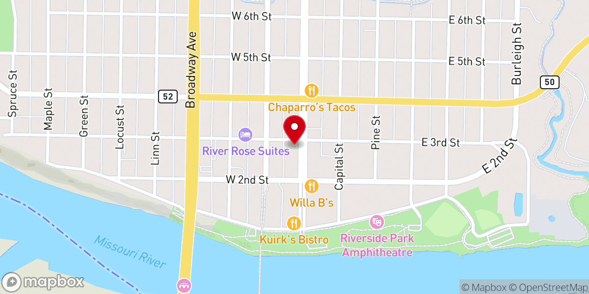 Map showing location of Celebrate Community Church of Yankton