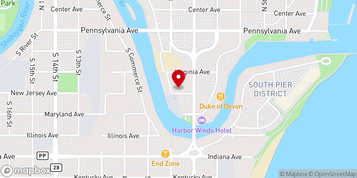 Map showing location of Saint Cyril and Methodius Catholic Church