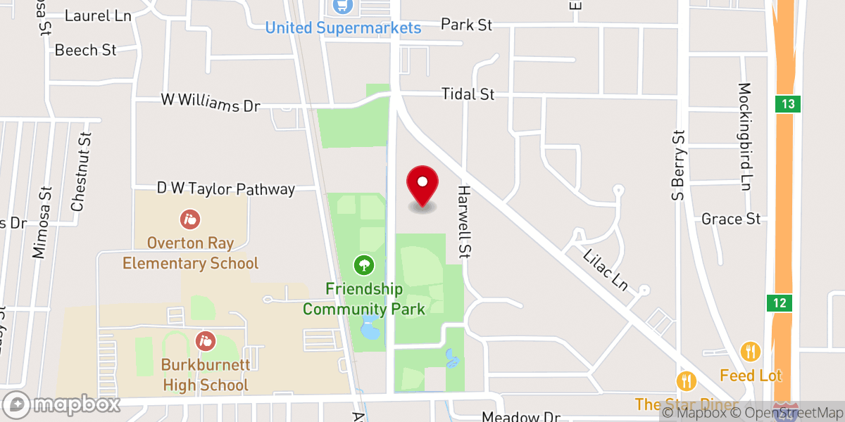 Map showing location of St Jude Thaddeus Catholic Church