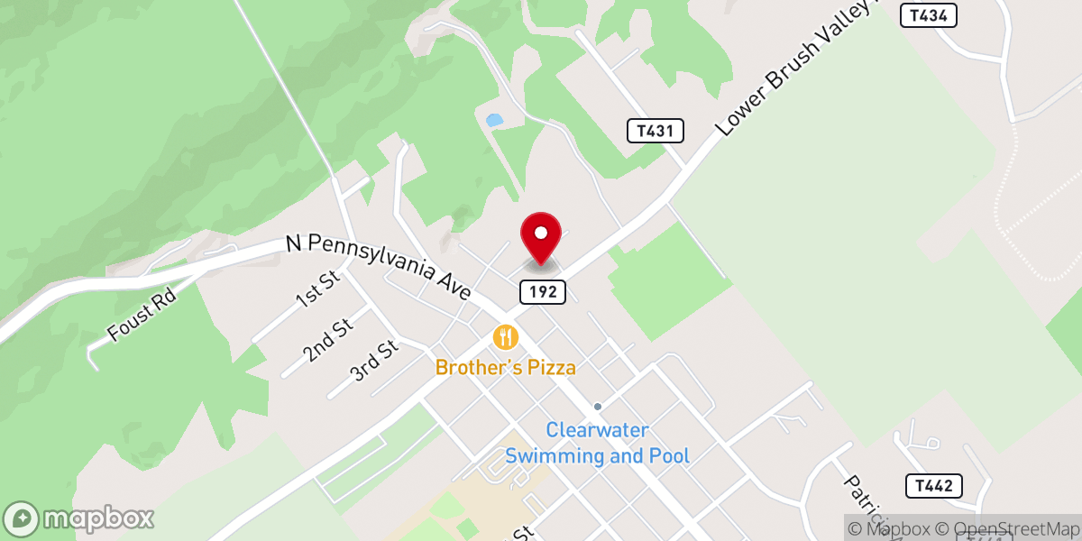 Map showing location of The Beaten Path