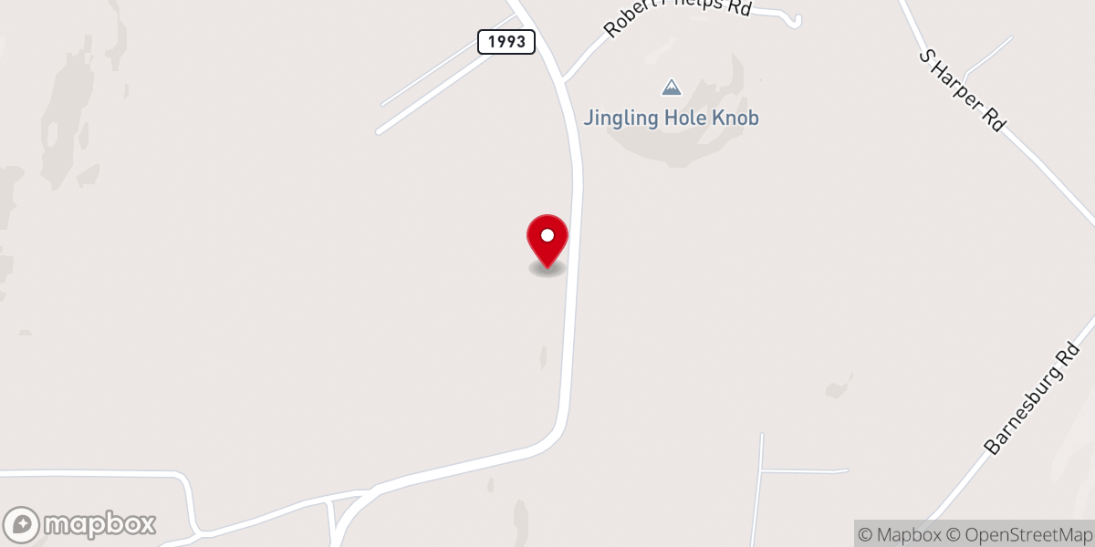 Map showing location of Canaan Baptist Church