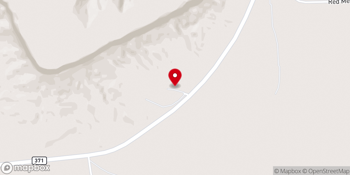 Map showing location of Crosslands Bible Church