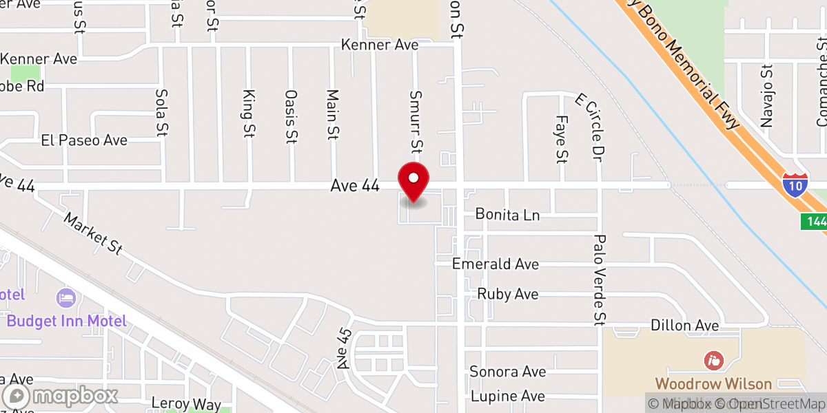 Map showing location of Iglesia Cristiana Evangelio De Paz