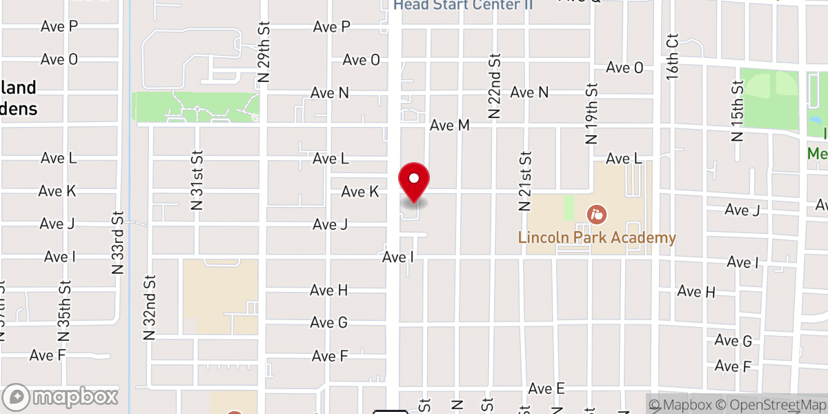 Map showing location of Immanuel Full Gospel Baptist Church