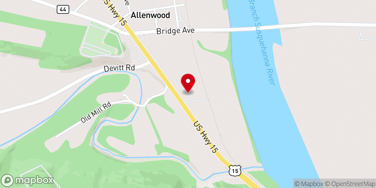 Map showing location of Community Christian Church