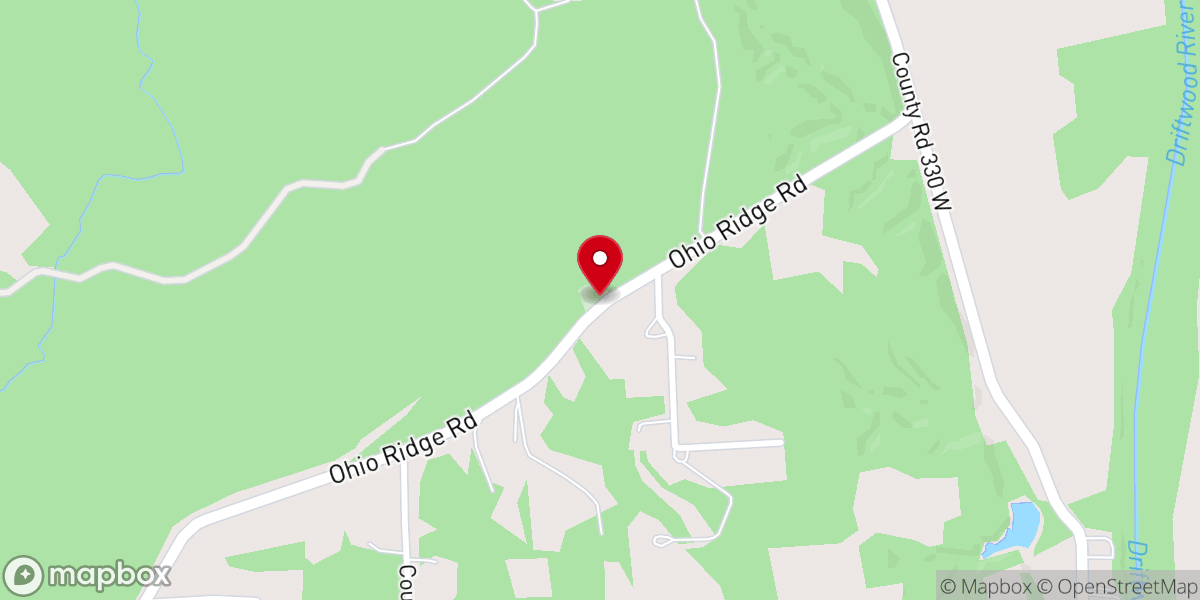Map showing location of Old Bethel Church