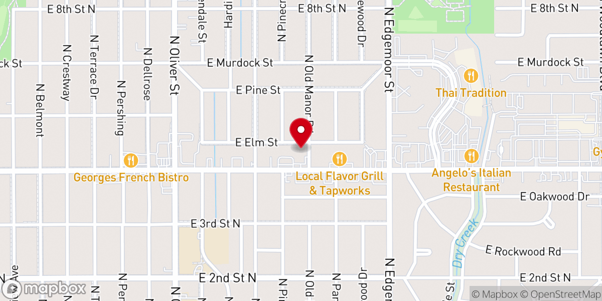 Map showing location of New life Church