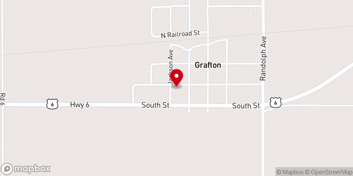 Map showing location of Saint Helena Catholic Church, Grafton