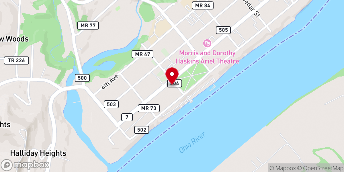 Map showing location of Vertical Church Gallipolis