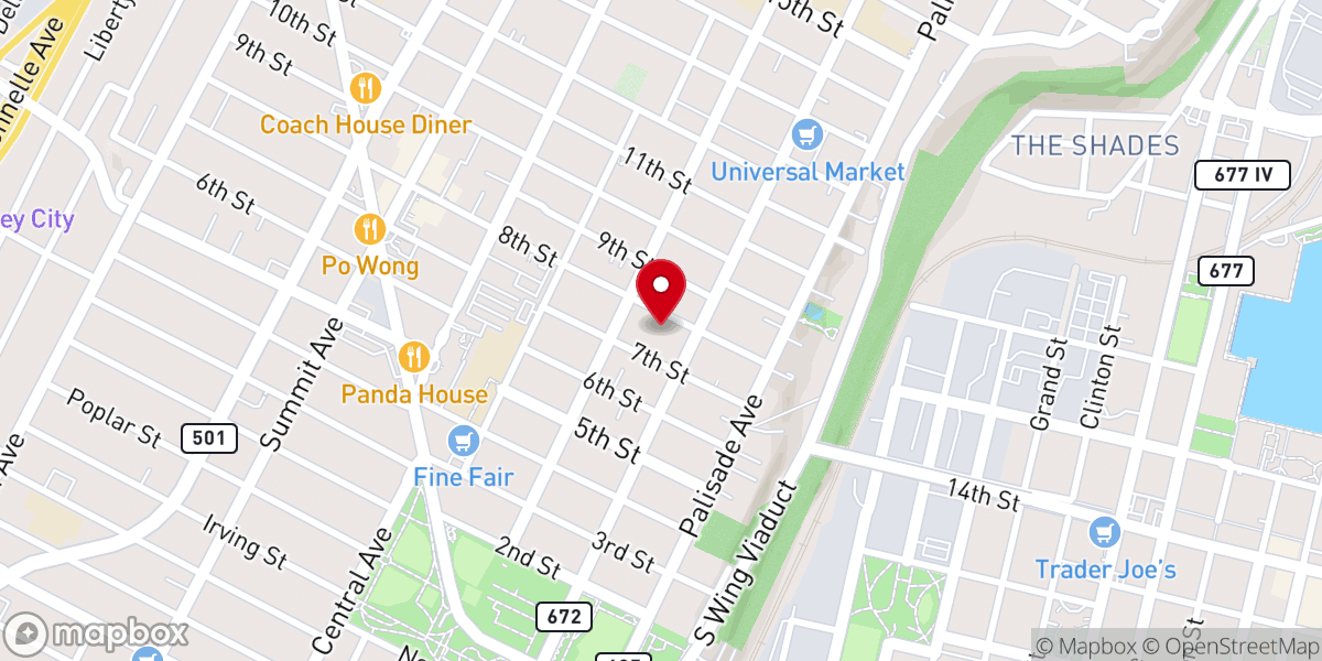 Map showing location of Primera Iglesia Bautista Hispana