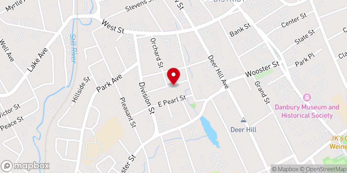 Map showing location of New Hope Baptist Church