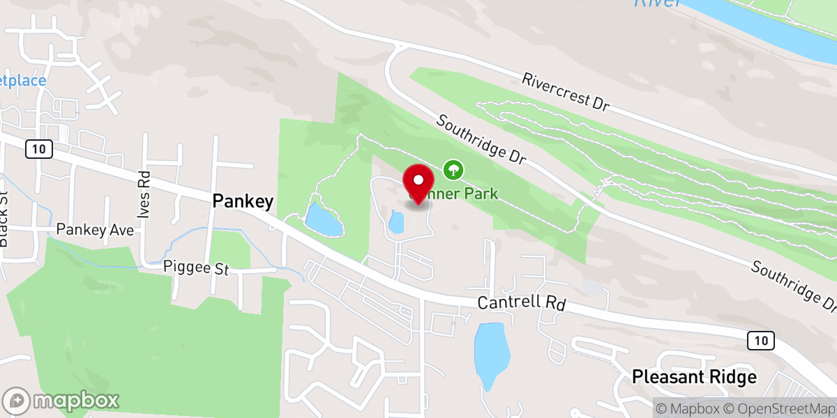 Map showing location of Grace United Church