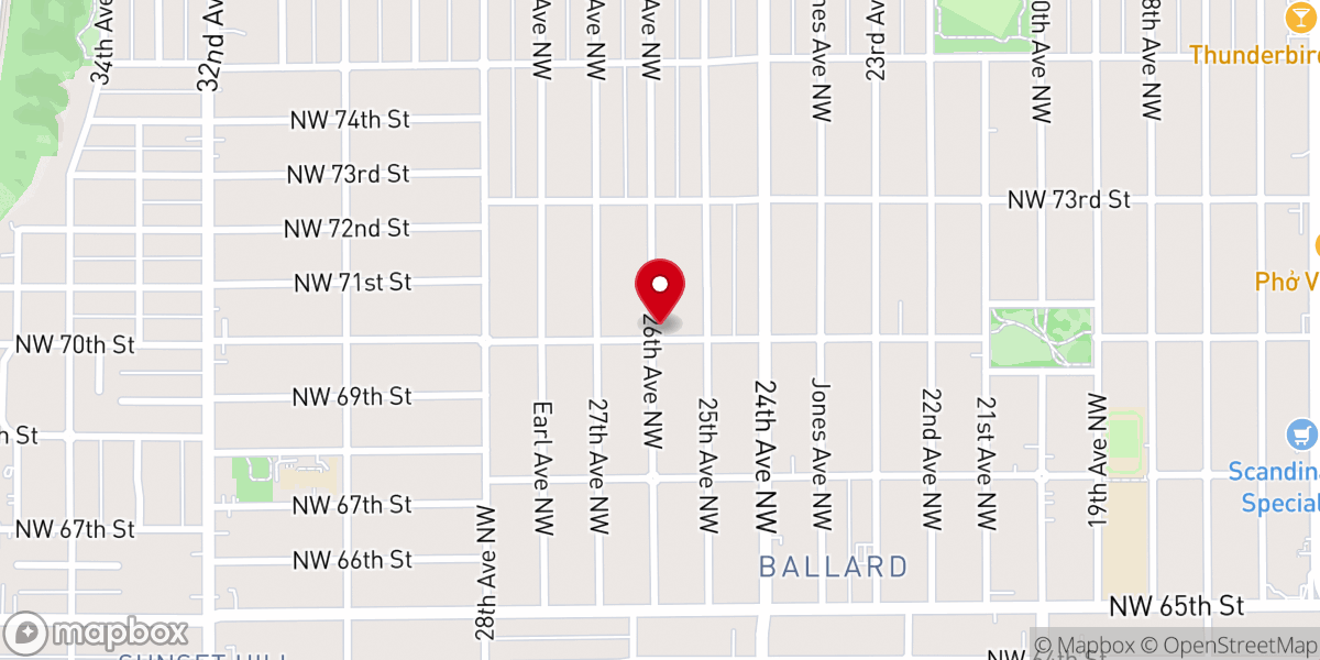 Map showing location of Seattle Family Church