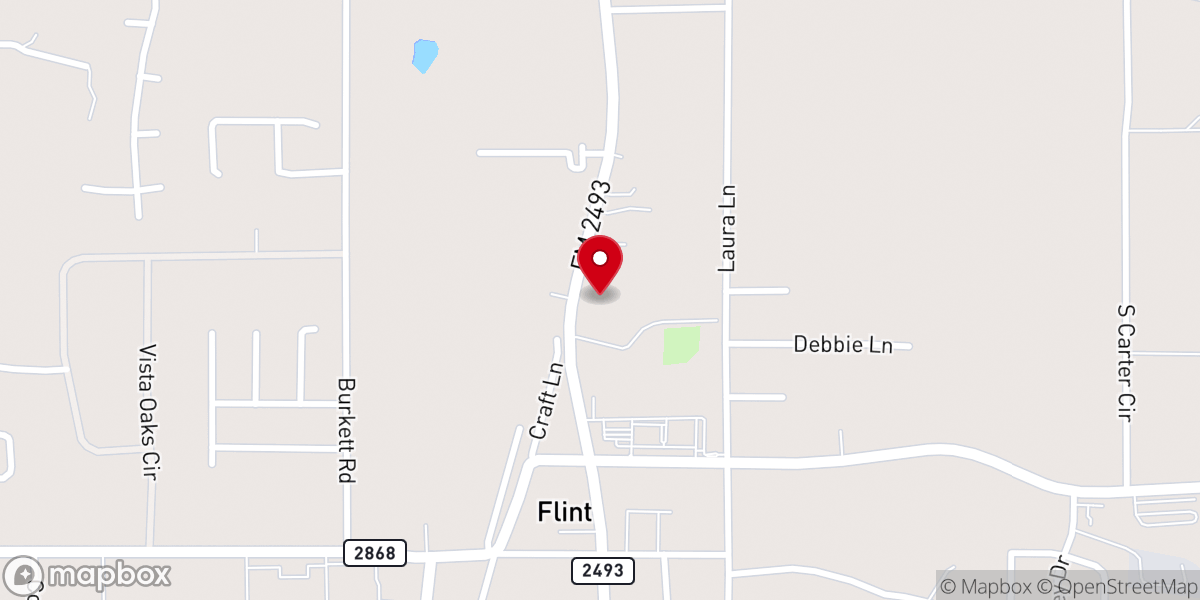 Map showing location of Extreme Praise Worship Center