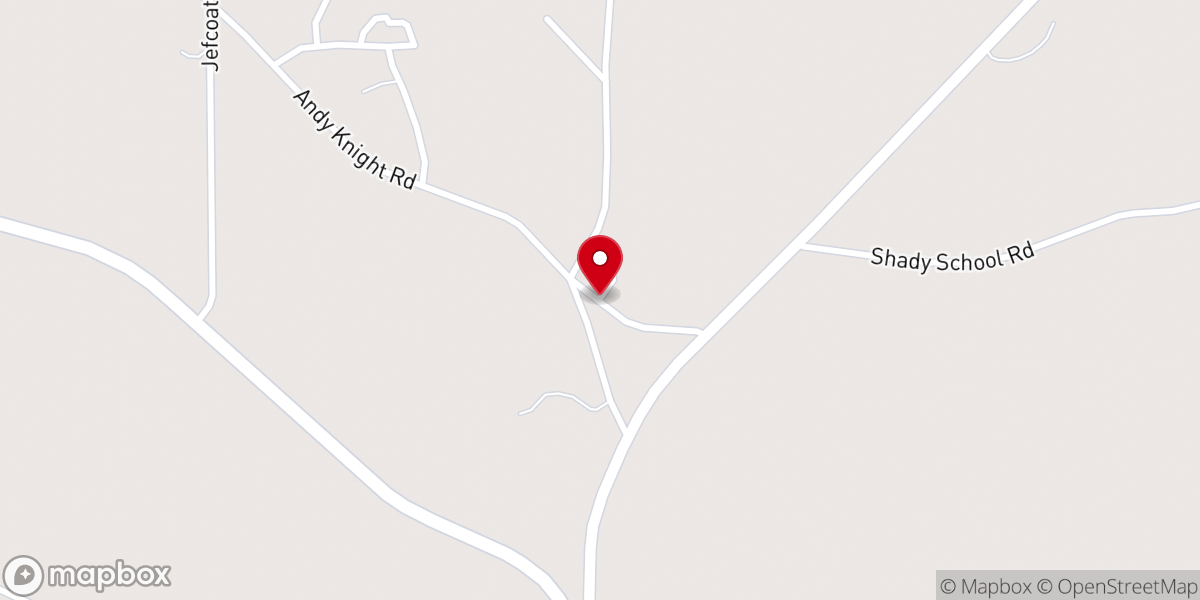 Map showing location of Mt Pleasant Baptist Church