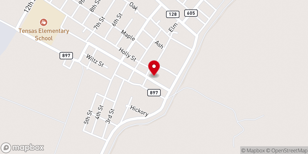 Map showing location of Christ Episcopal Church